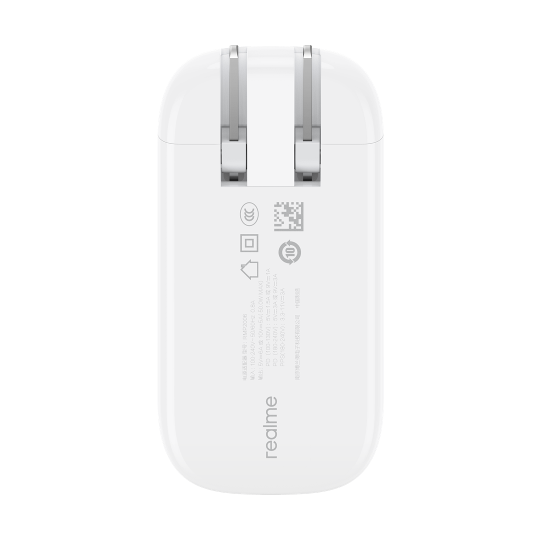 Szybka ładowarka Realme Superdart 50W z kablem type-c Qc Pd Pps Supervooc lekka dla Realme 8 Pro 7 Pro GT GT Master Edition