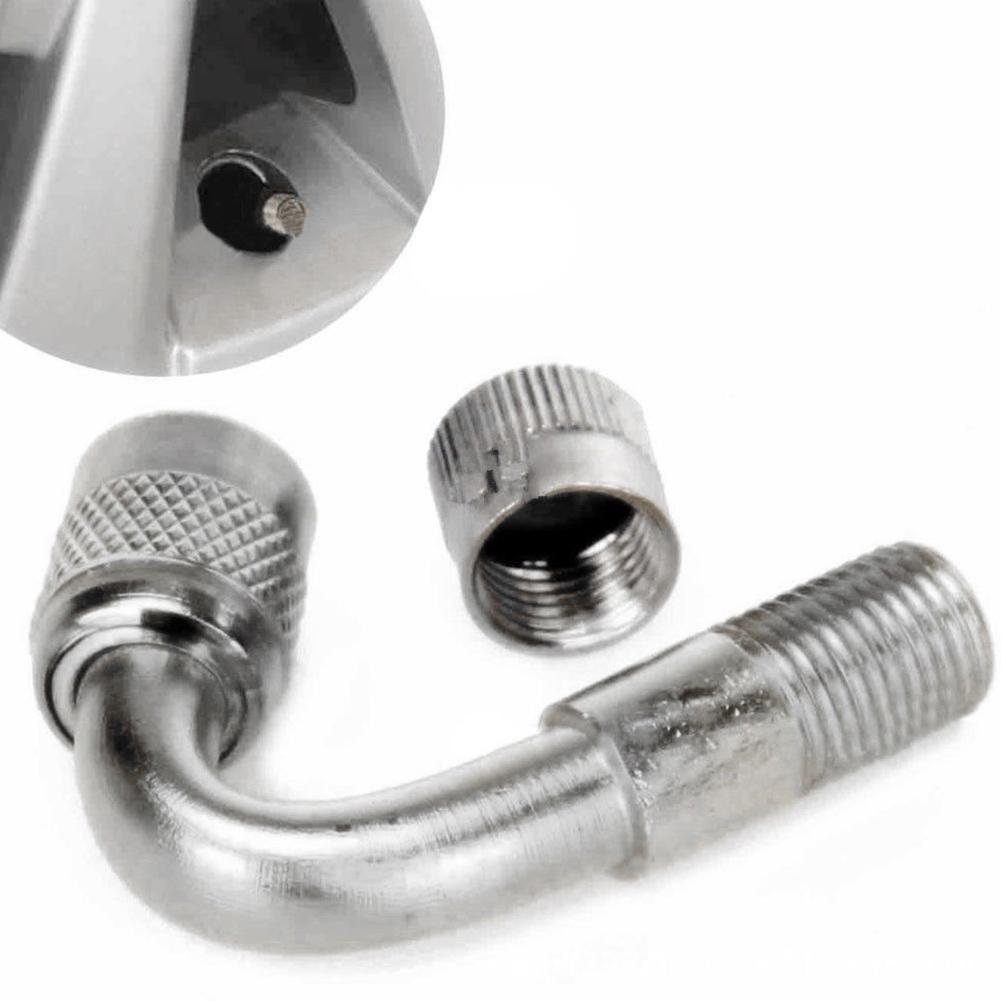 Válvula de neumático de latón con ángulo de 45/90/135 grados, vástago de válvula Schrader con adaptador de extensión, vástago de aire para válvula de neumático, extensor,