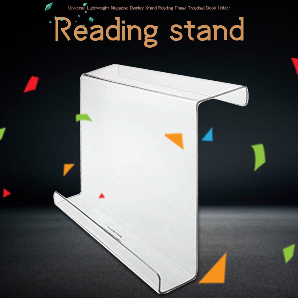 Acrylic Reading Frame Home Magazine Display Stand Treadmill Book Holder For IPad Transparent Lightweight Universal E-book