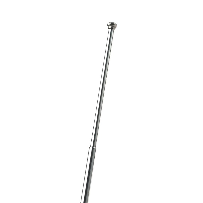 80mm Length 5 Section Telescoping Stainless Steel AM FM Radio TV Antenna T84D