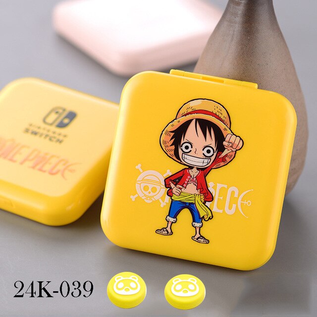 24 w 1 różowy BelugaDesign Anime etui na karty do gry na Nintendo Switch | Mały kartridż z grą do przechowywania uchwyt podróżny: H