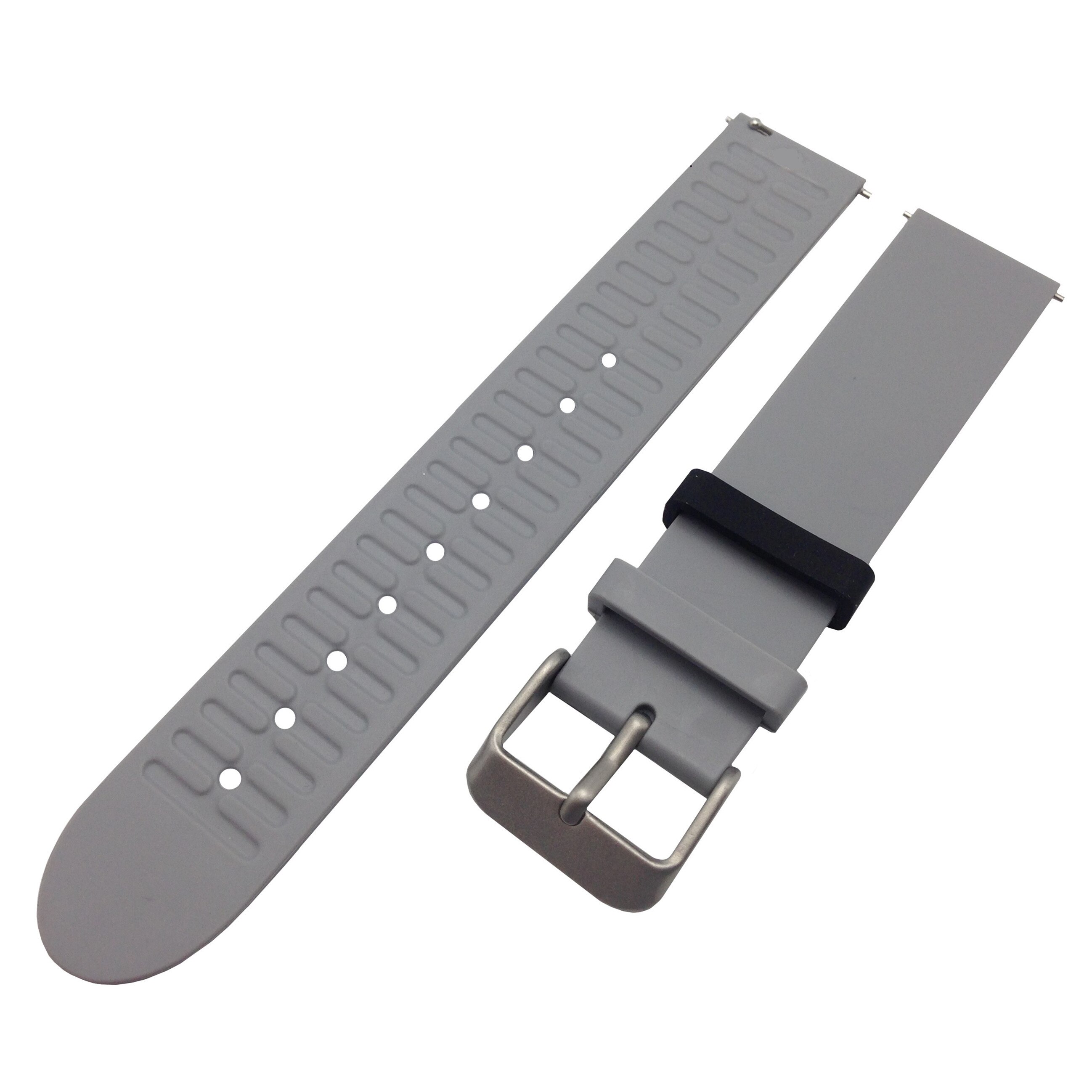Vervangende zachte siliconen horlogeband voor withings activite steel/withings activite pop classic zachte siliconen horlogeband: Grijs / Voor 18mm