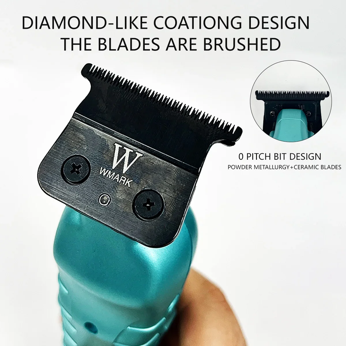 WMARK NG-317 Electric Hair Trimmer Oil Head Sculpt Contour Hair Finish Hair Salon Barber Machine with Charge Base