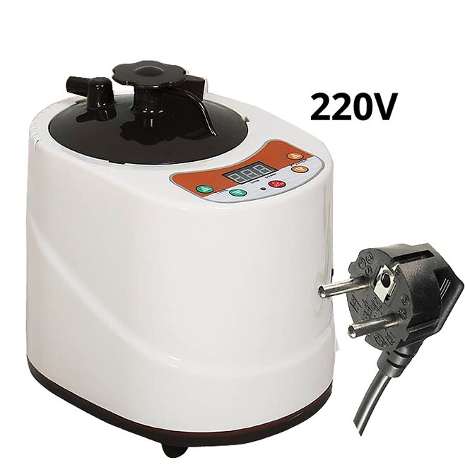 Hem ångkokare ånggenerator bastuvärme 220v eu eller us plug 1000w kapacitet 2l spa för bastutillbehör träfat: 05