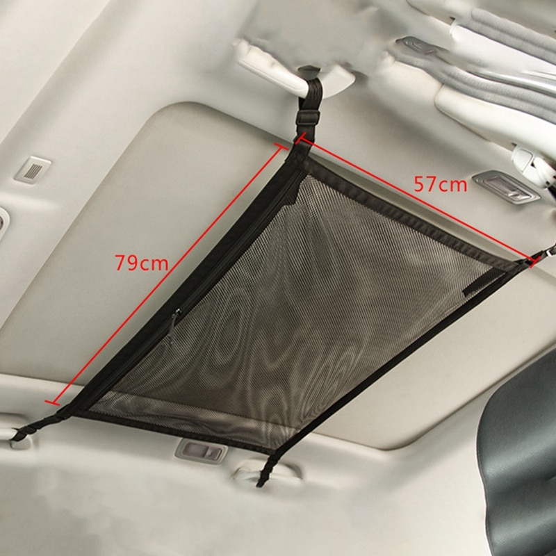 Pour le filet de cargaison dans le coffre avec le sac intérieur de toit de poche de tirette pour le filet universel de stockage de plafond de voiture de conteneur automatique