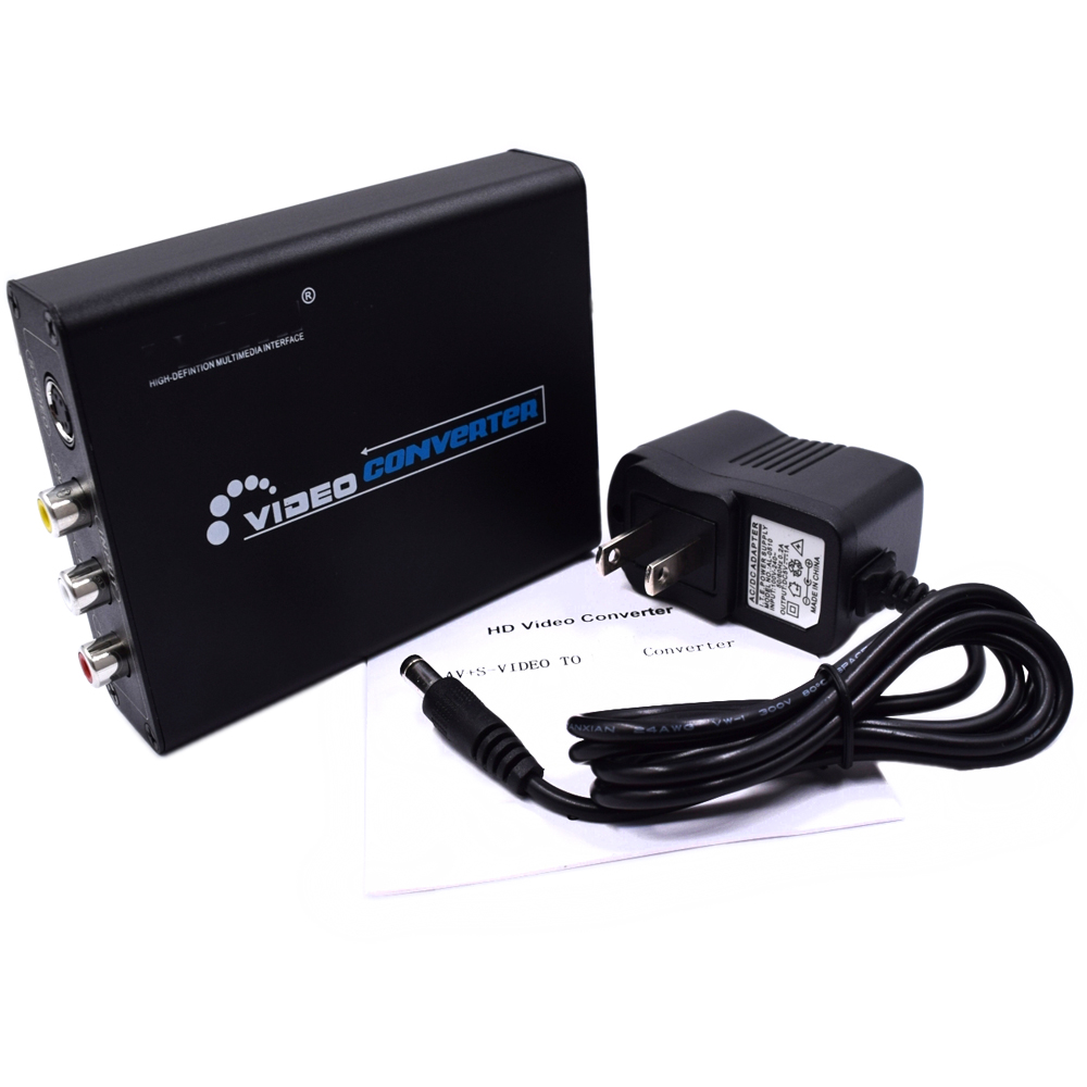 AV S-Video CVBS Konverter Audio HDMI-kompatibel zu S VIDEO + S S VIDEO Composite Switcher Adapter upscaler HD 3RCA