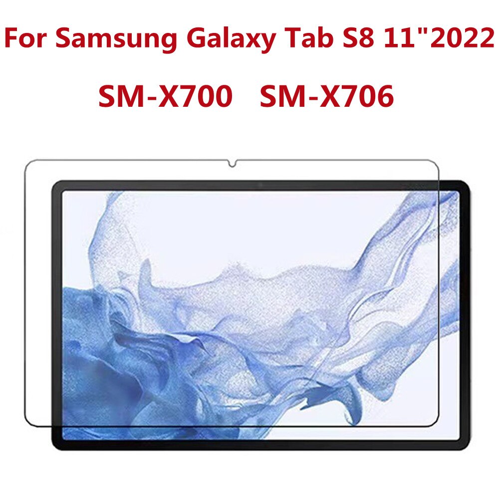 Tablet Screen Protector For Samsung Galaxy Tab S8 11 Inch Protective 2022 SM-X700 X706 Anti Scratch HD Clear Tempered Glass Film: Default Title