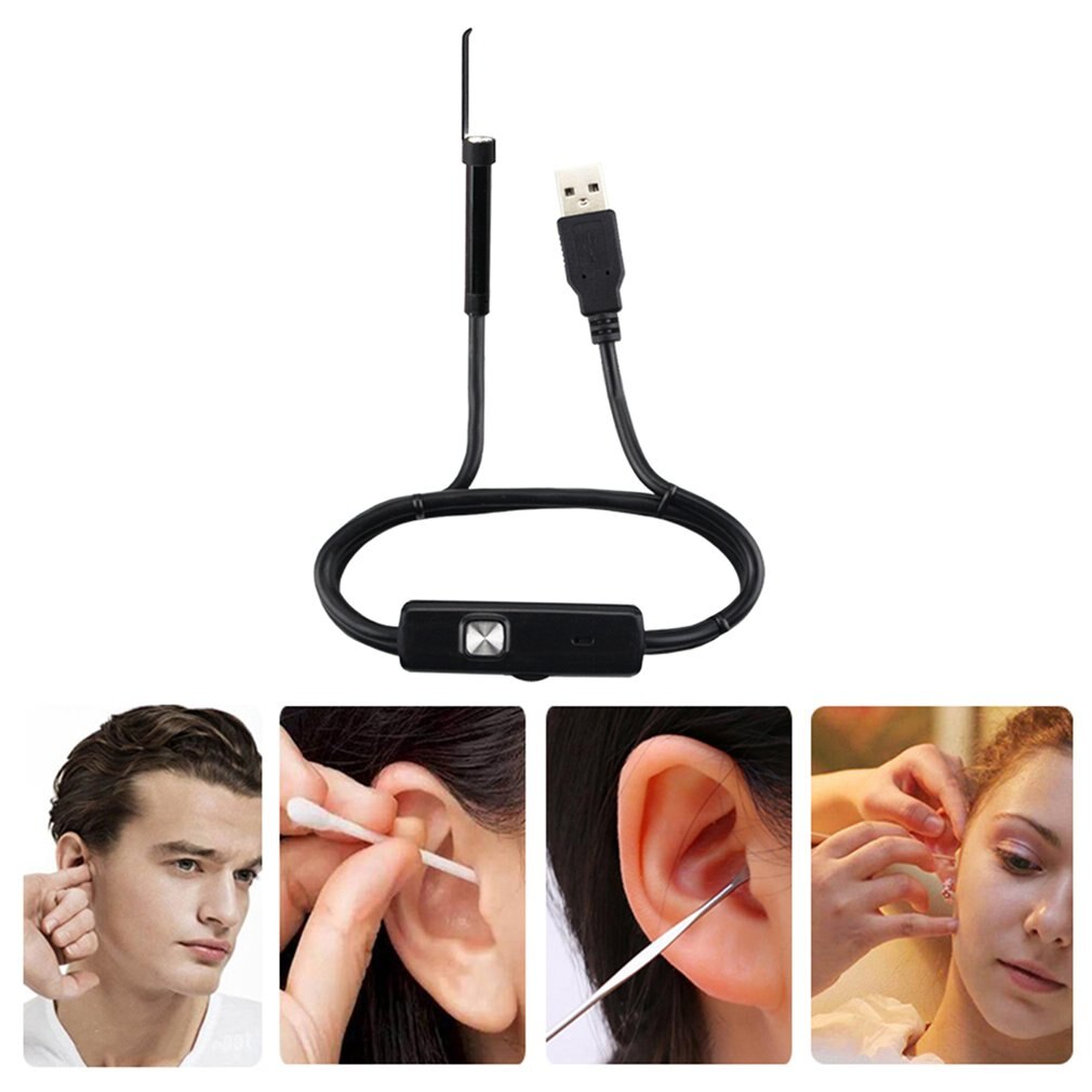 PVC Resin USB Ear Cleaning Tool Ear Cleaning Endoscope HD Visual Ear Spoon Multifunctional Earpick Ear Spoon Health Care