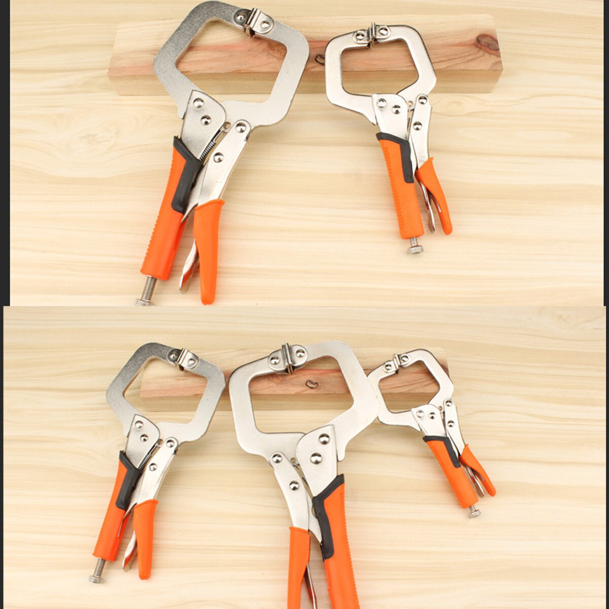 Face Clamp for Woodworking 6/9/11/14-inch Table Vise Grip Tool Cabinets Locking C Clamps