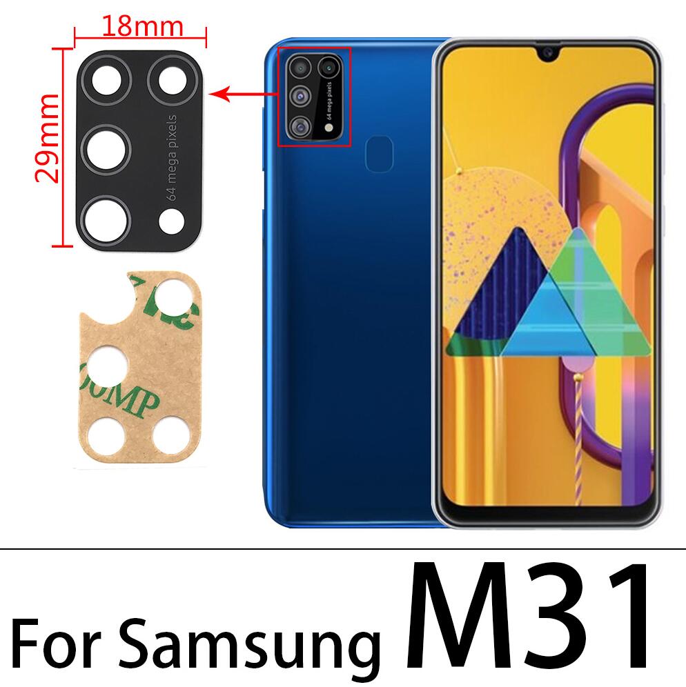 2pcs, Back Camera Glass Lens Repair For Samsung Galaxy M51 A21 A30s A50s A31s A12 A42 A21S A51 A71 A31 A41 M21 M31s With Glue: M31