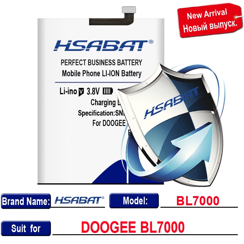 Batería HSABAT para Doogee Mix 2/S60/BL12000 BL12000 Pro/BL7000/MIX/BL5000/S70 S70 Lite/S30/Y6 Y6C Y6 piano de 5,5 pulgadas/X60 X60L: for Doogee BL7000