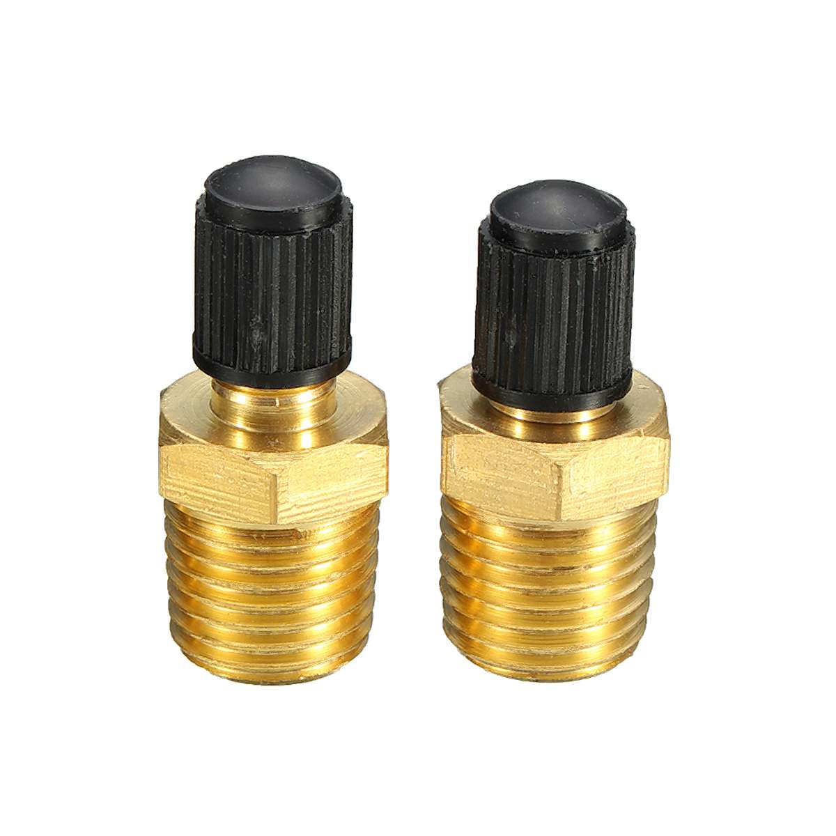 EEN Paar 1/4 "NPT MPT Messing Luchtcompressor Tank Vulklep Schrader Messing Kleppen & Onderdelen