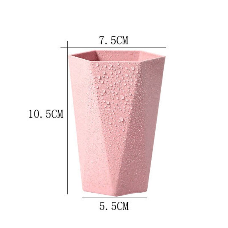 1pc vehnän olkipesukuppia harjauskuppi suu kotitalous pari hammasharja pesukuppi muki kylpyhuonetarvikkeet setti matkatarvikkeet