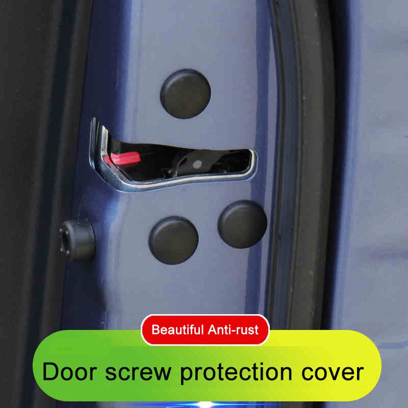 12Pcs Car Accessories Door Lock Screw Protector Cover Anti-Rust Screws Cap Stickers For Subaru Forester Outback Legacy XV