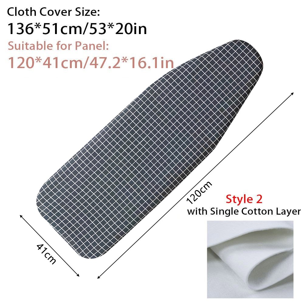 Ironing Board Cover Ironing Board Pad Replacement Heat Resistant Small Ironing Board Cover Durable Printed Padded: Dark Grey