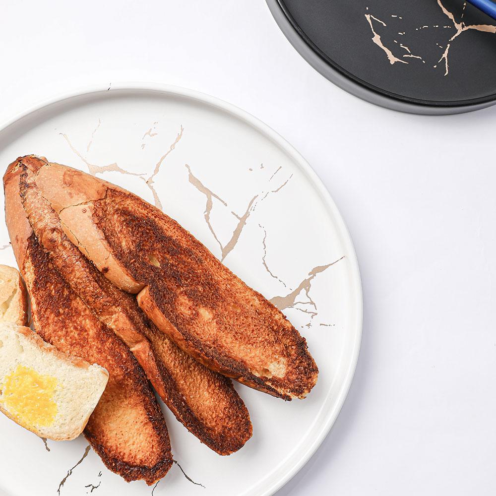 Assiette à dîner de luxe en céramique, assiette à Steak occidentale, maison nordique, vaisselle rouge en filet,