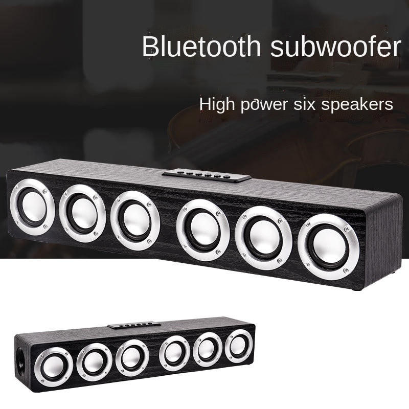 2022 new  m1 wooden house tv sound bully bluetooth speakers mobile wireless desktop subwoofer sound