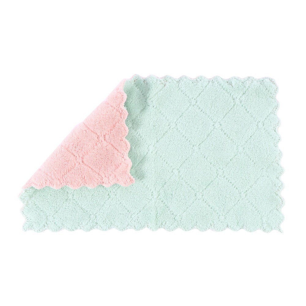 Kök praktisk superabsorberande städduk avtorkning trasa diskhandduk tålig diskbänk mikrofiber städtrasor: D