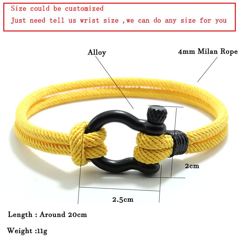 Nueva Pulsera para hombre, pulsera de cuerda de la suerte de 4mm para hombre, para novio, Brazalete de supervivencia al aire libre, Pulseira Masculina, Pulsera de cadena de cordón