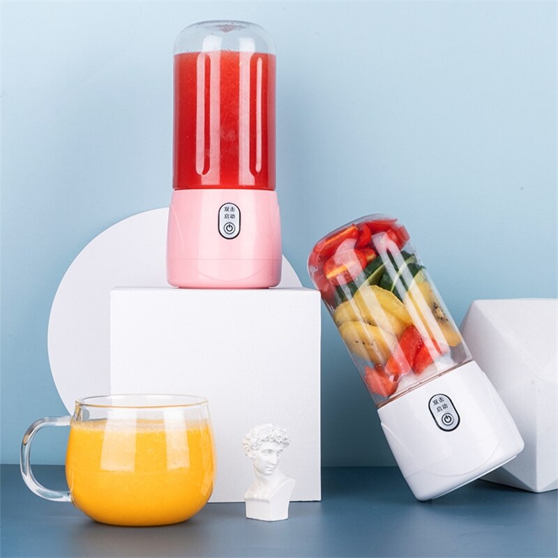 Bærbar Juicepresse 300ml - USB Oppladbar - mini Reiseflaske - Elektrisk Fruktmikser