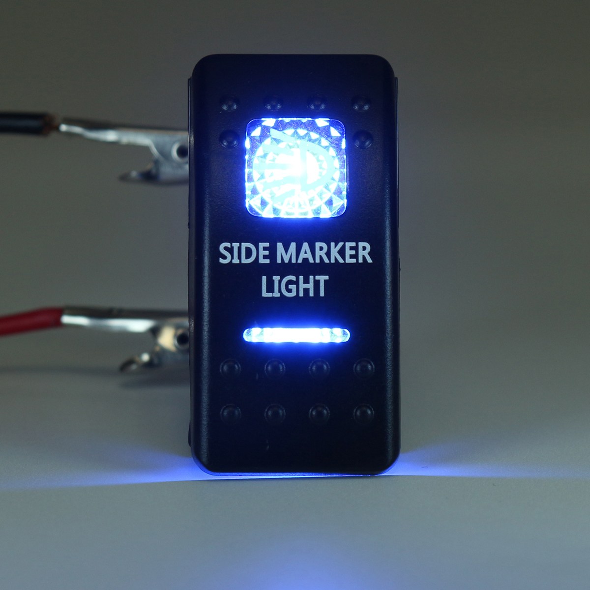 12V 24V Car Boat Caravan Rocker Switches Waterproof Rocker Switch Dual Blue LED Light Bar 4x4 Universal RIGHT Left SIDE LIGHTS