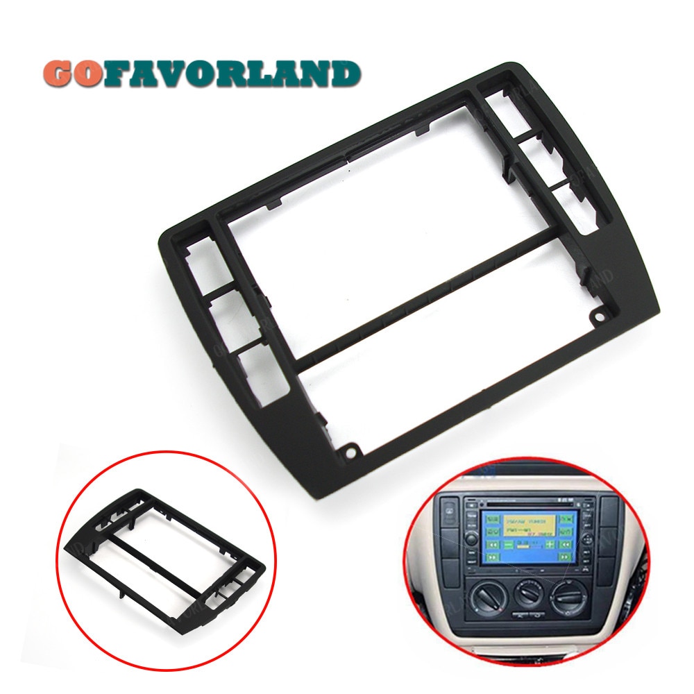 Panel negro para salpicadero de coche, Panel de Radio con molduras de Marcos Surround 3B0858069 1J0819157 para VW Passat B5 1997 1998-2005