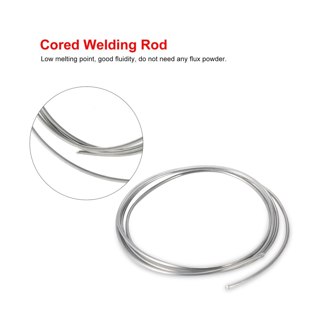 2mm 1m Welding Rod Copper Aluminum Low Temperature Flux Cored Wire Metal Brazing Stick Soldering Tool Electrode No Need Solder