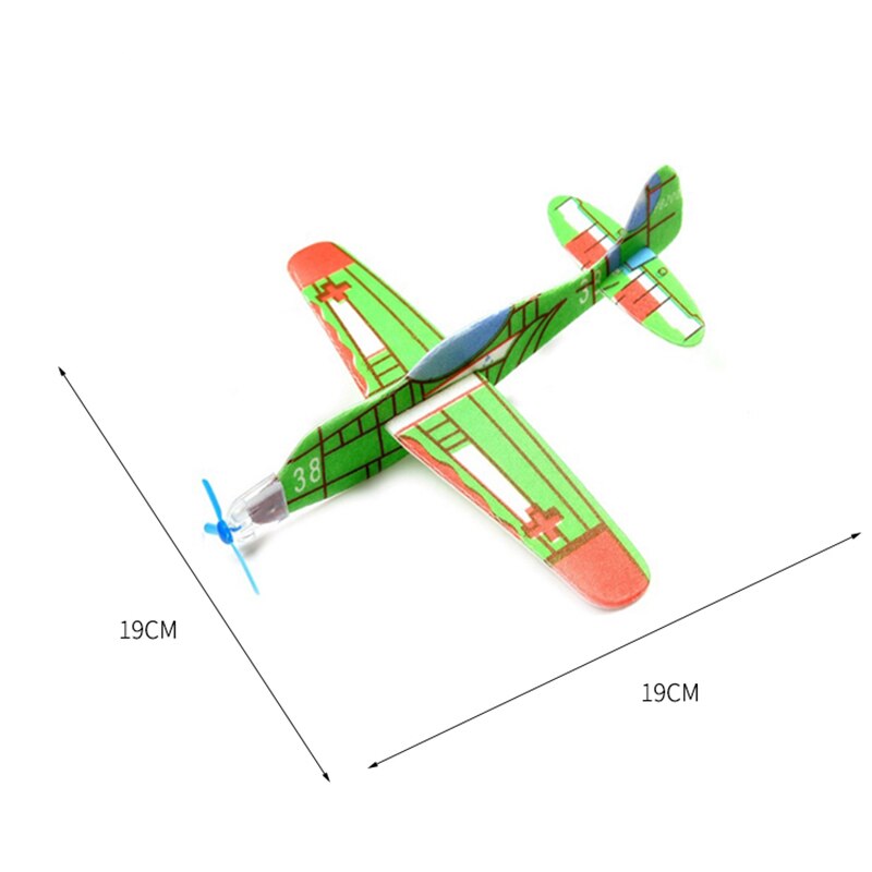 Diy Kinderen Hand Gooien Schuim Zweefvliegtuig Vliegtuigen Model Outdoor Kinderen Vliegtuig Educatief Speelgoed Slip Breakout Vliegtuig TY0415