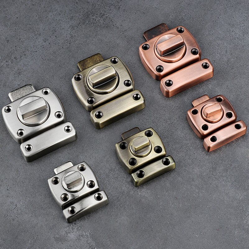 General zinc alloy brushed furniture bolt safety sliding door thickened cabinet latch door lock pin