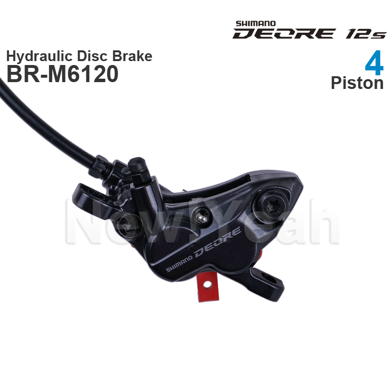 SHIMANO-freno de disco hidráulico DEORE M6100 M6120, 2 / 4 pistones, palanca de freno M6100 M6120, piezas de pinza de freno