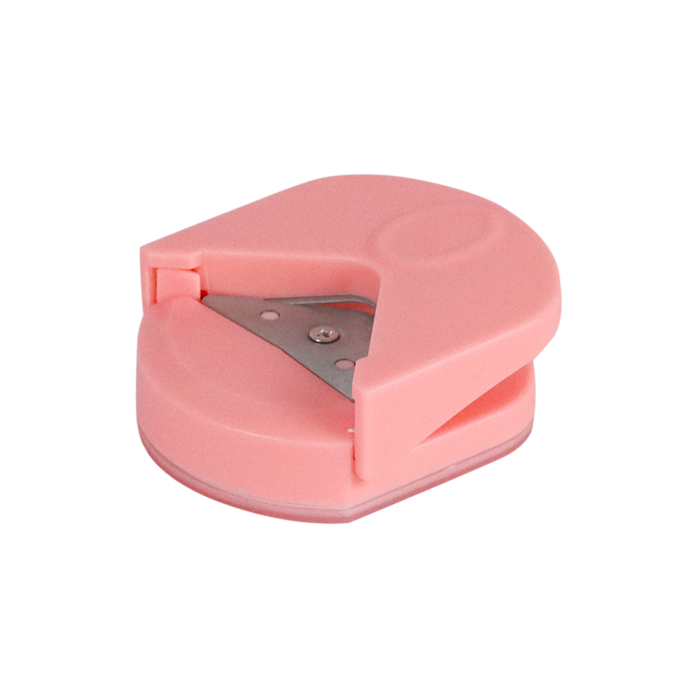 Mini Paper Punch Paper Edge Cutter Round Diy Craft Scrapbooking Tools Hole Puncherr Paper Trimmer Cutter Corner Cutter PVC: Pink