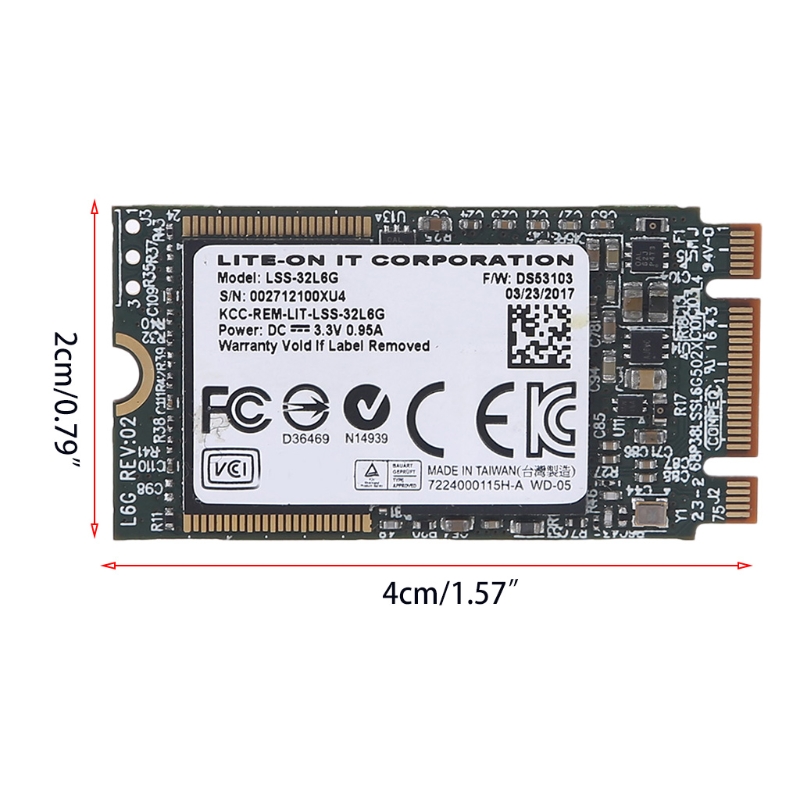 LSS L6G SSD 32G Compact Desktop Solid State Drive HDD/SSD Internal Hard Drive M.2 Interface 4x Write Speed for Laptop
