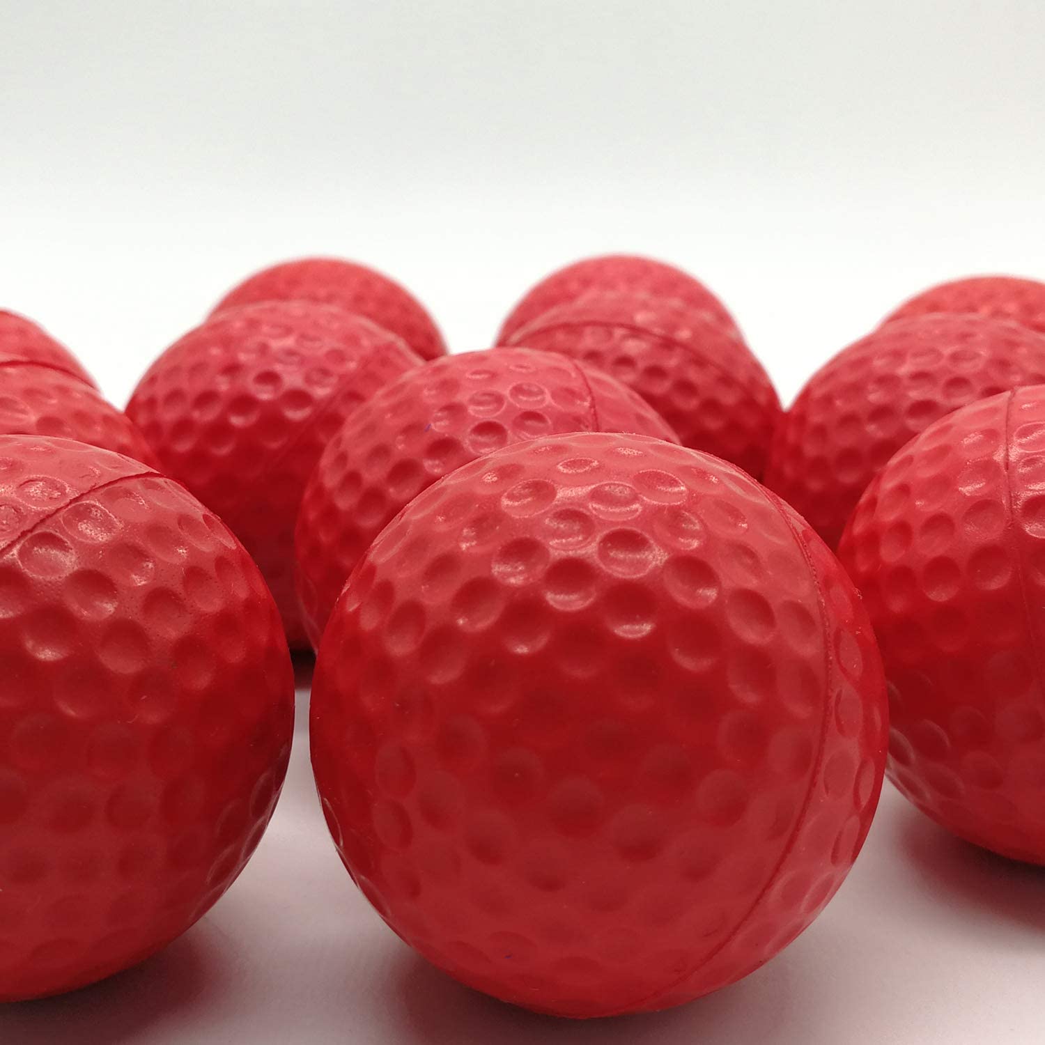 20 st träningsredskap golfbollar utomhus inomhus elastisk träningsskum mjuk bollsats gul blå röd tillbehör