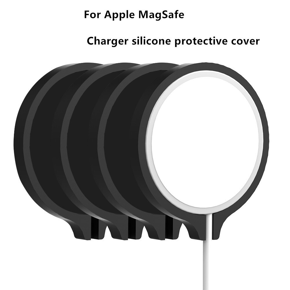 For Apple MagSafe charger case luxury Dust-proof adhesive car anti bracket silicone For Apple MagSafe charger case