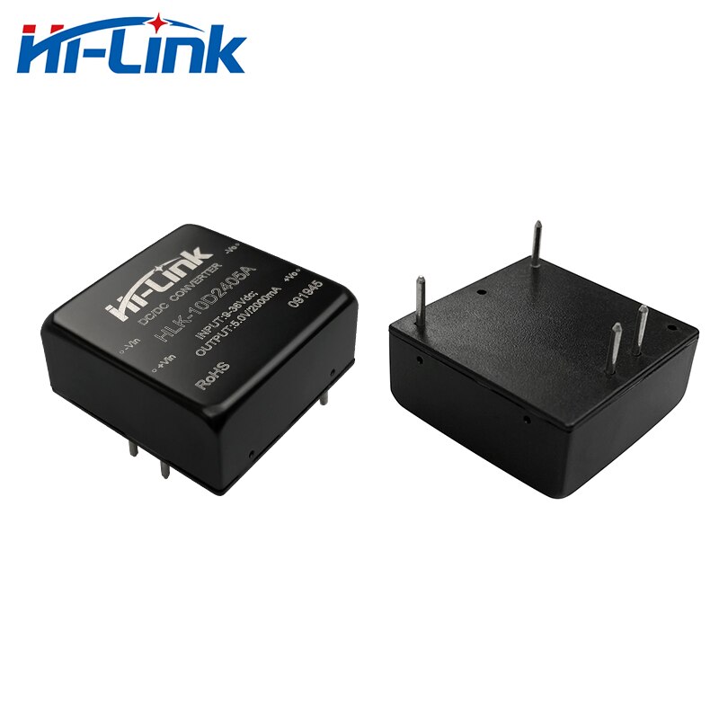 2 pz/lotto HiLink 10W DC/DC convertitore 24V a 5V 2A fare un passo giù trasformatore HLK-10D2405 alimentazione DC DC