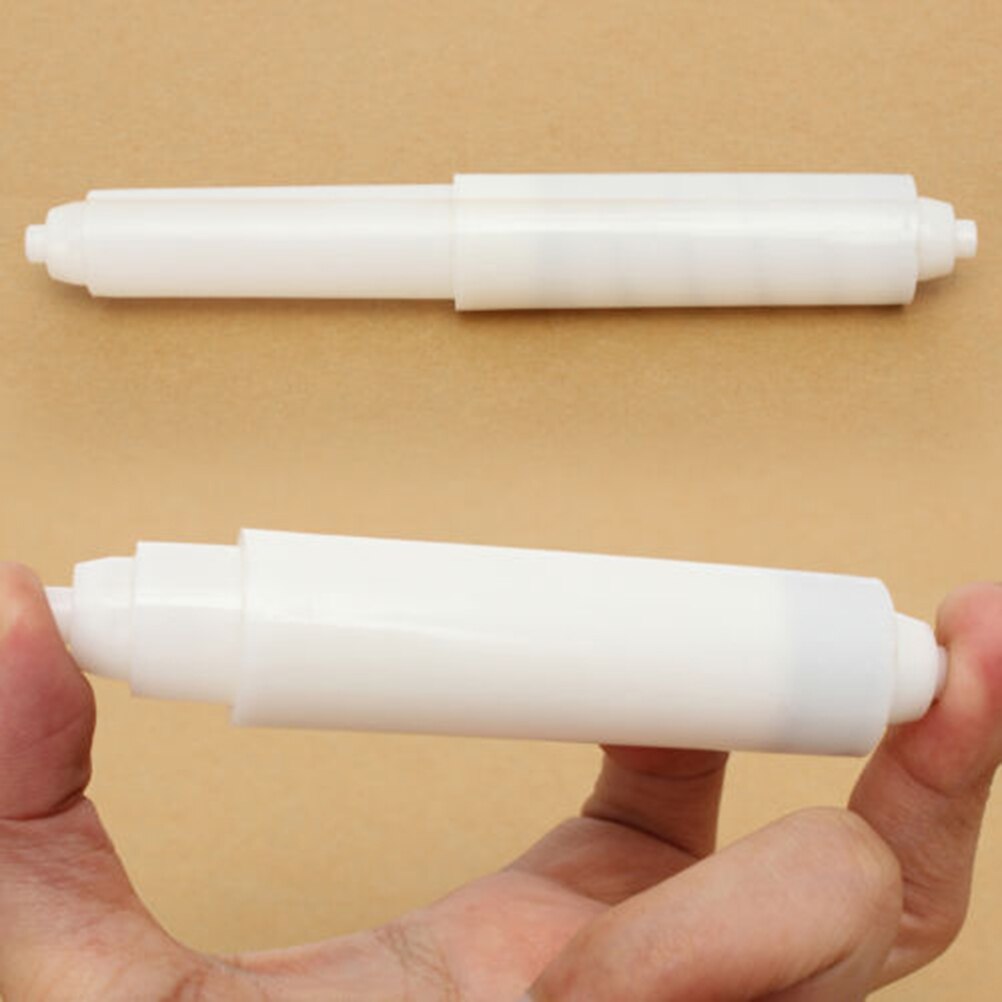 Portarrollos de baño de plástico reemplazo portarrollos de baño rodillo de baño inserto husillo de resorte flexible soporte de inodoro rodillo
