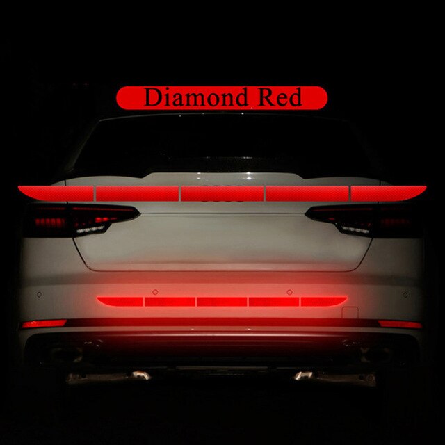 Reflecterende sticker voor auto's, striping tape, 35 " reflecterende strip voor buiten, waarschuwingssticker voor veiligheid, auto-accessoires: Rood
