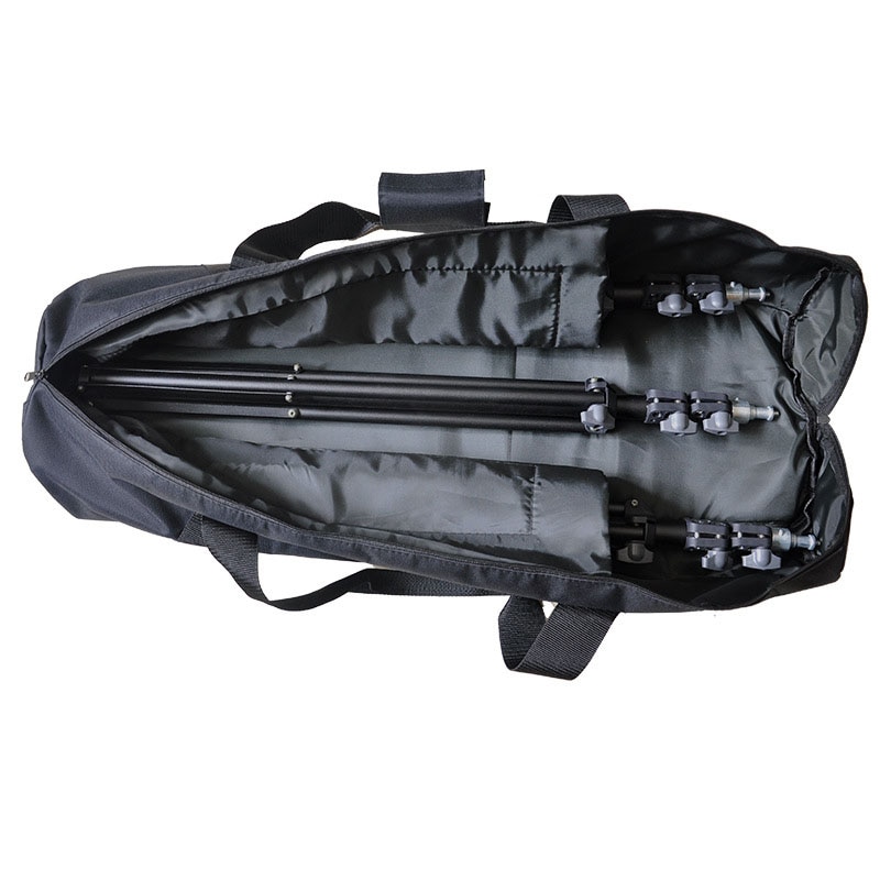 Bolsa para trípode en al aire libre/salida photogray 80/90/100/120cm negro acolchado trípode con soporte para luz llevar bolsa caso