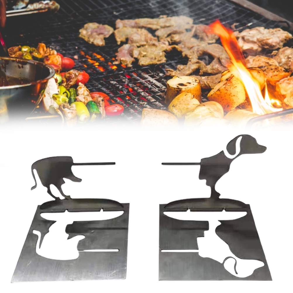 2 szt. gorący pies kuchenki szpikulec szczeniak projekt stojaki na grilla na ognisko grill gorący pies stojaki na grilla