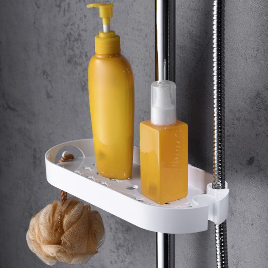 Doucheplank badkamer hefstang opbergrek zeepbakje douche opbergorganizer met 22/24/25mm slangen badkamer shampoo