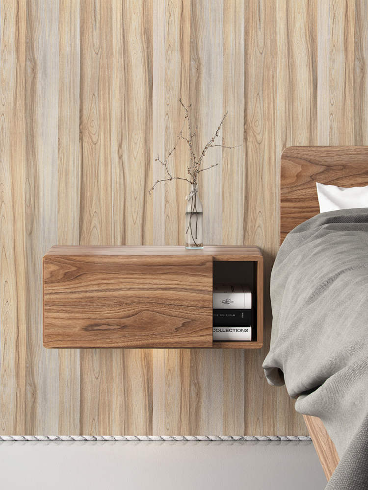 LUCKYYJ Peel And Stick Wallpaper Wood Texture Removable Vinyl Self Adhesive Wall Stickers For Kitchen Cupboard Door Decoration