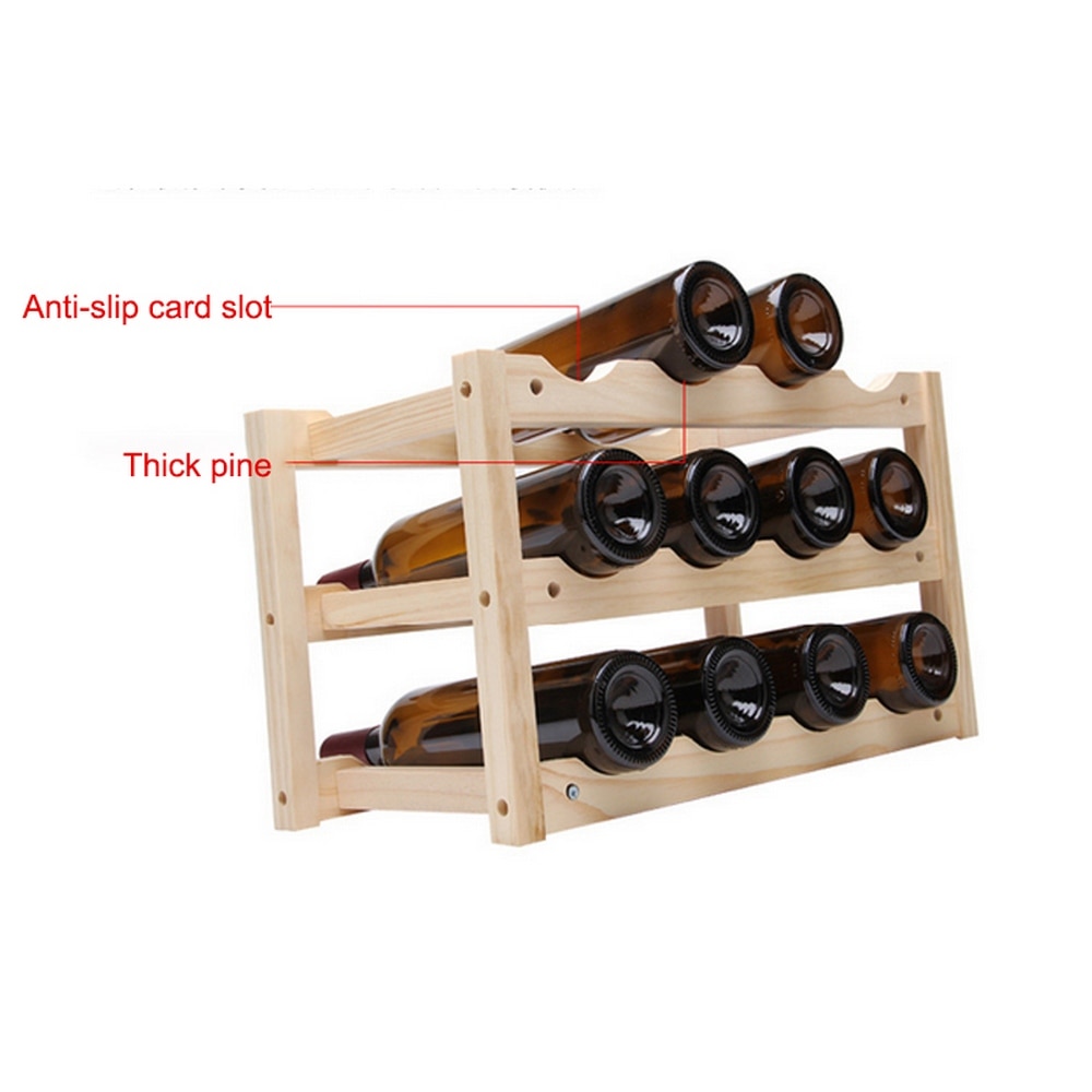 Sammenklappelige vinholdere hjemme vinholdere robuste og holdbare 12 flasker