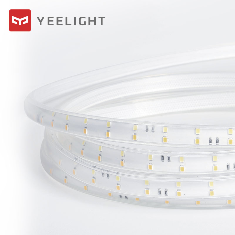 Yeelight-Tira de luces LED blanco cálido para interiores, tira inteligente de luces LED de 2700K-6500K con control remoto por voz y bluetooth, para casa inteligente de enlace, 30m