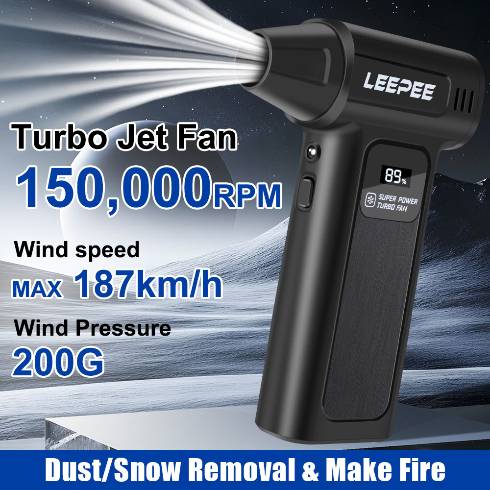 Elektrische Air Duster M9 Auto Accessoires Reiniging Blower Gereedschap 150000 RPM 2025 Blazende Sneeuw Turbo Jet Fan Gewelddadige Föhn