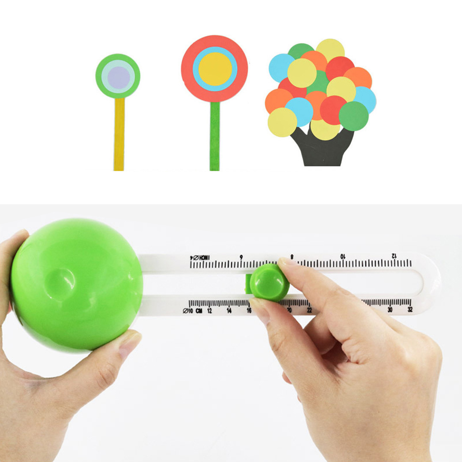 Circulaire Papier Cutter Roterende Cirkel Cutter Manual Ronde Snijgereedschap Papier Trimmer Scrapbooking Tool Met Vervanging Cutterhead