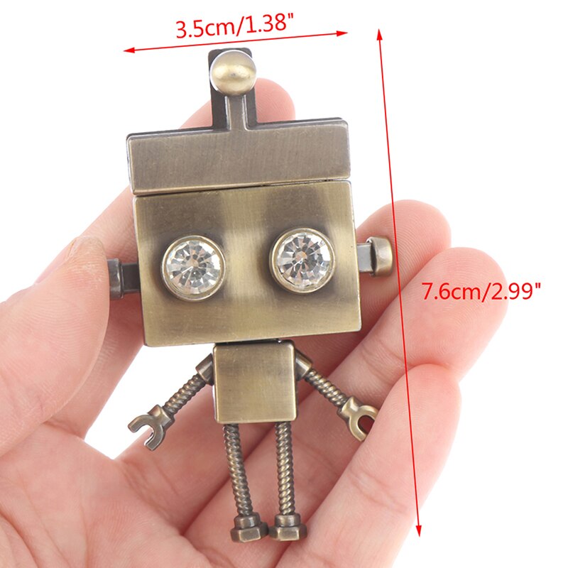 4Colors Robot Shape Clasp Turn Lock Twist Locks Metal Hardware For DIY Handbag Shoulder Bag Purse