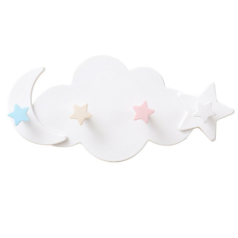 Cloud Cartoon Glued Hook Door Behind Hook Bathroom Punch-free Seamless Strong Holder