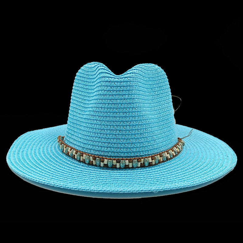 Jazz Top Chapéu de Palha Rosa Novos Acessórios Chapéu de Praia Chapéu de Homens e Mulheres Novo Chapéu de Sol Essencial Verão Praia Viagem: Cinza escuro