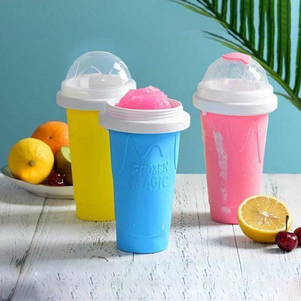 Squeeze Homemade Cup Quick Frozen Slushy Shake DIY Ice Cream Maker Homemade Bottle for Summer Juice Ice Cream Smoothies Cup