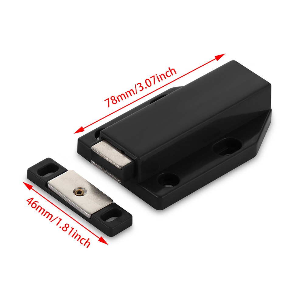 Magnetic Door Catch Magnetic Press Rebound Device Stainless Steel Heavy Duty Push Release Furniture Closet Cabinet Pop Out Latch